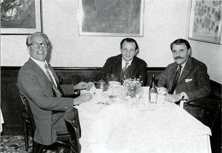 Venice, Italy, anni cinquanta,  Mario Deluigi and Carlo Cardazzo