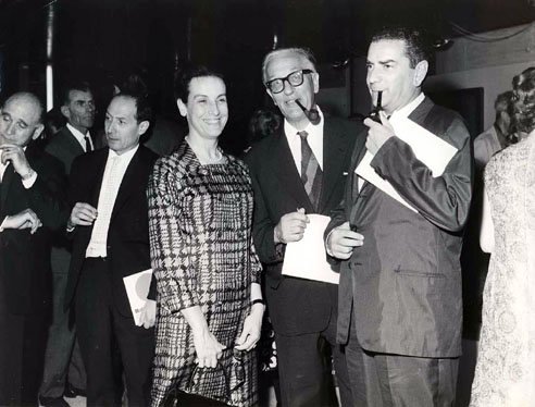 Venice, Italy, 1966,  Mario Deluigi and Bruno Zevi