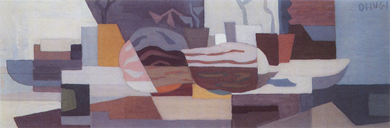 Le zucche (1942 ca. ) Oil on wood cm 42 x 76